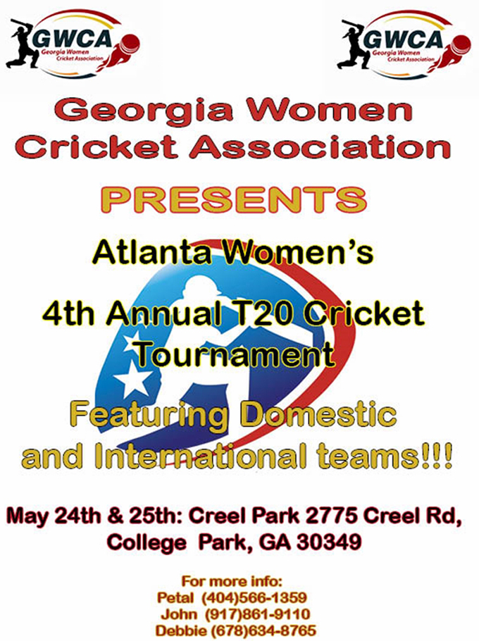Atlanta Women's 4th Annual T20 Cricket Tournament