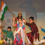 Children learn about inspirational youth as well as folk dances of India