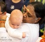 Mata Amritanandamayi Devi (Amma) embraces Atlanta